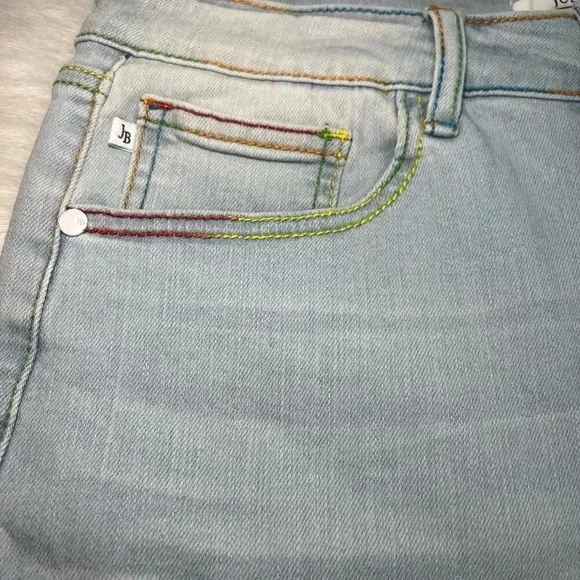 Judy Blue Mid-Rise Rainbow Thread Women's Shorts Size Large Summer Trendy - Picture 12 of 14